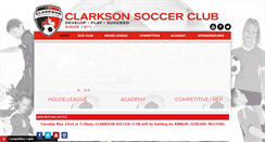 Desktop Screenshot of clarksonsoccerclub.com